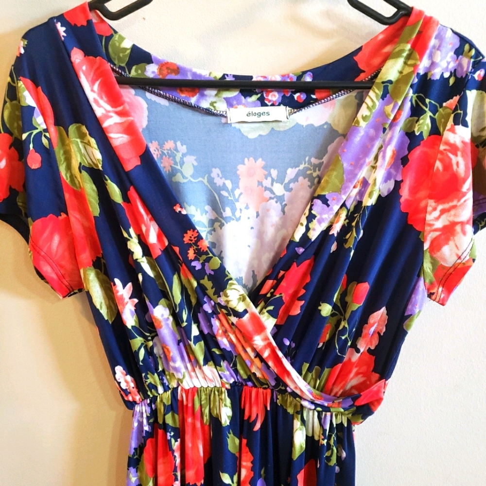 Floor length floral dress